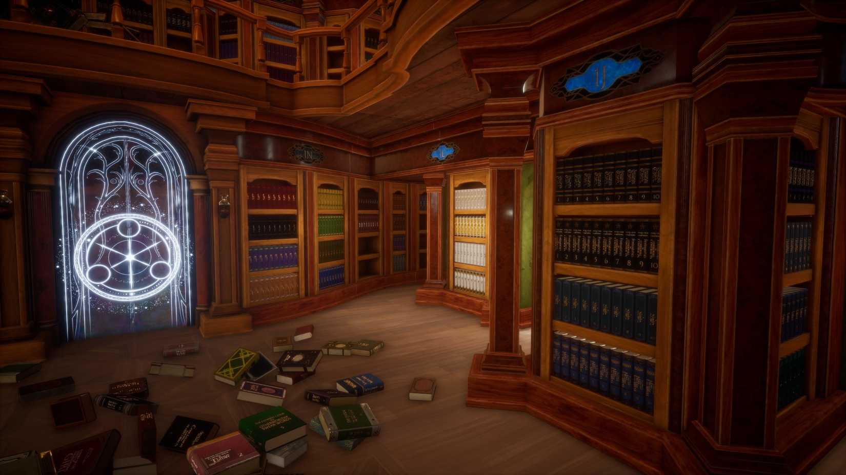 Completed library libraries in Librarian Tidy Up the Arcane Library