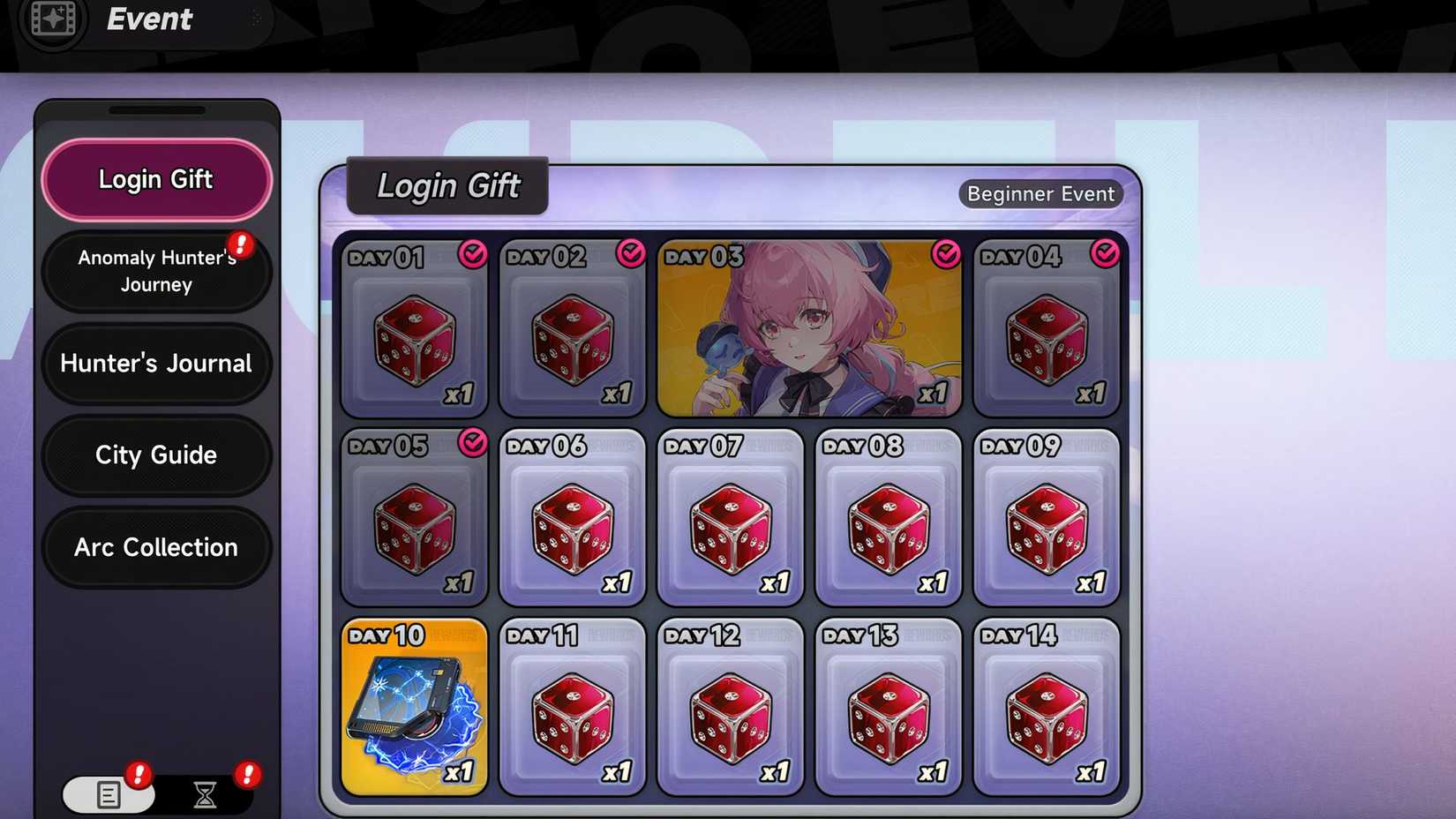 Logging in rewards Neverness to Everness
