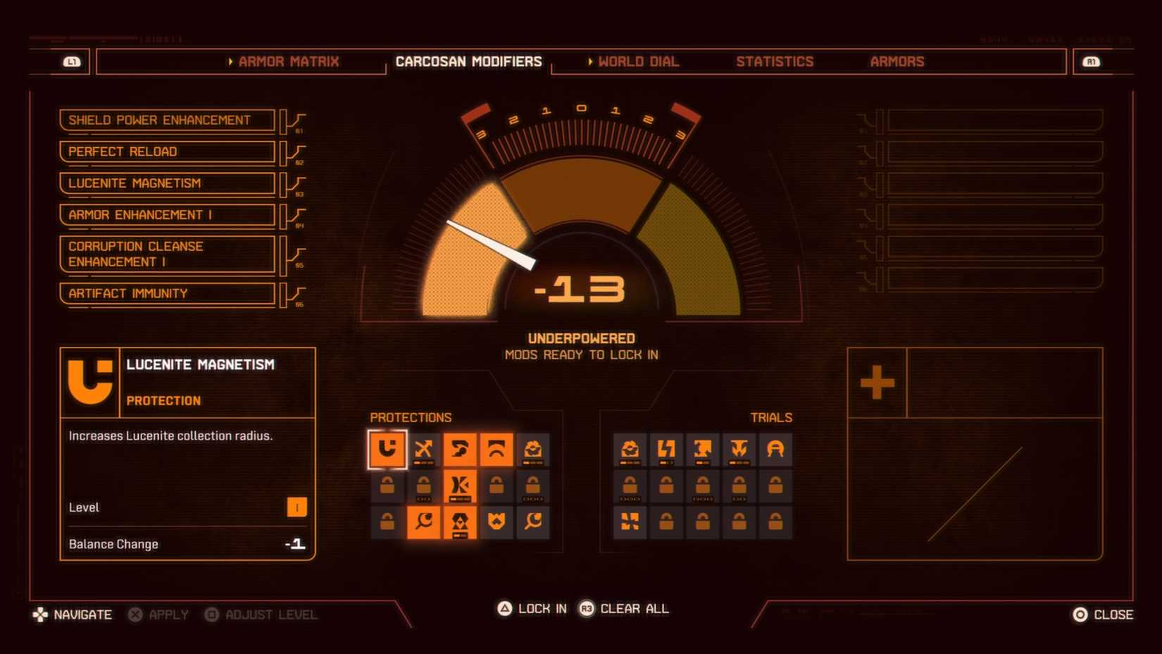 Lucenite Collection Carcosan Modifier Farm Saros