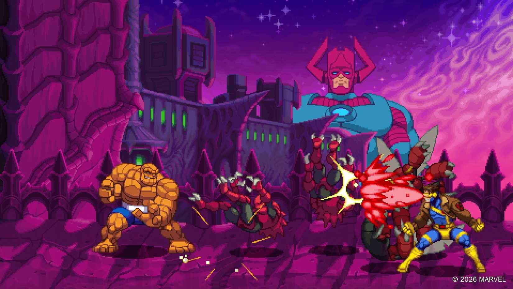 Marvel Cosmic Invasion Cyclops Thing Gameplay 2