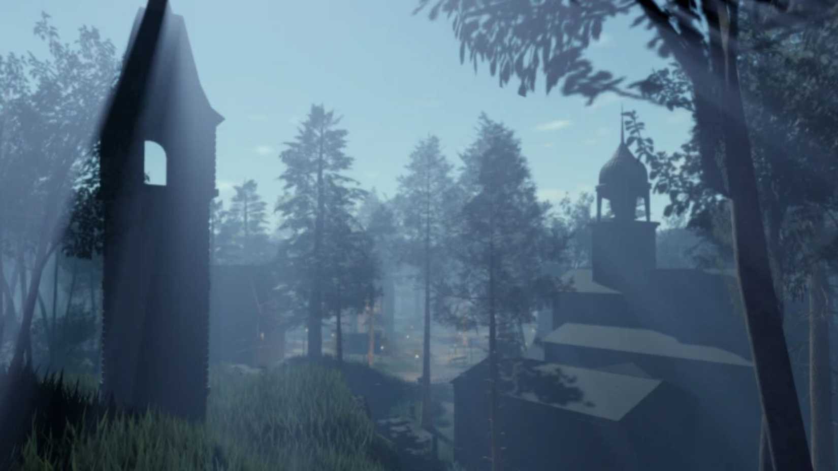 Medieval life - castle in the forest