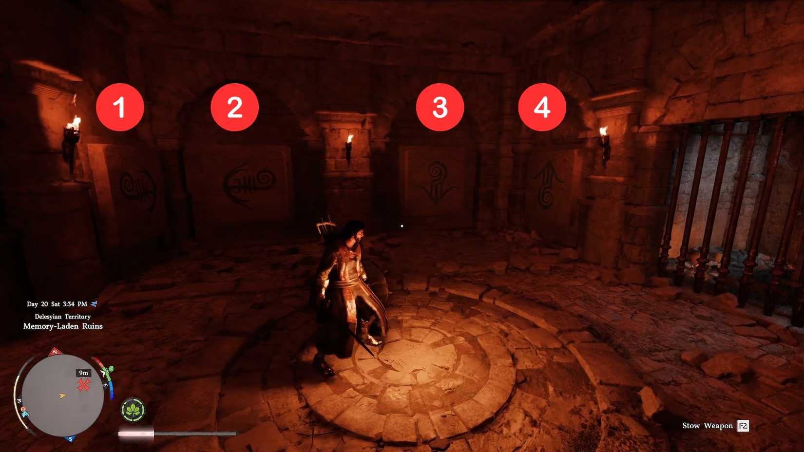 Memory-Laden Ruins in Crimson Desert Puzzle Solution (2)