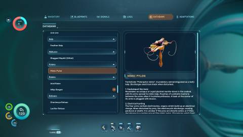 Mimic Pylon Databank in Subnautica 2