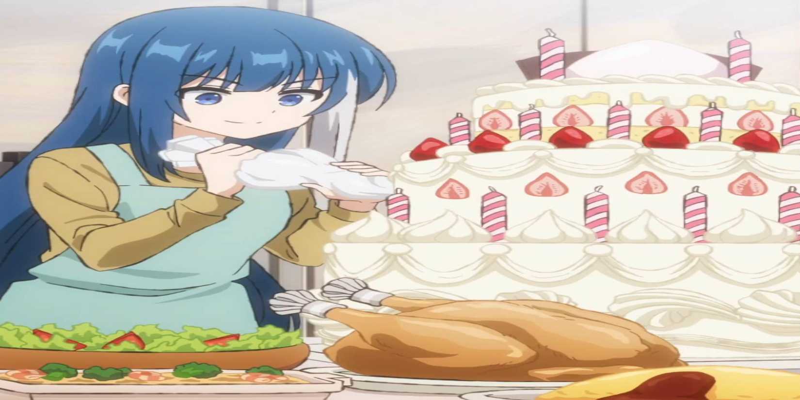 Mission Yozakura Mutsumi Decorating a Cake in Outro Season 2 Episode 6