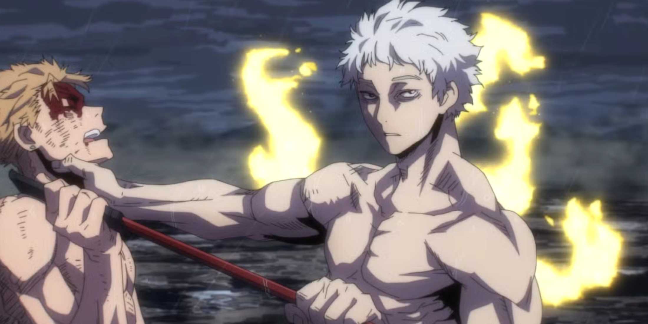 All For One chokes Hawks after stealing his Quirk in My Hero Academia