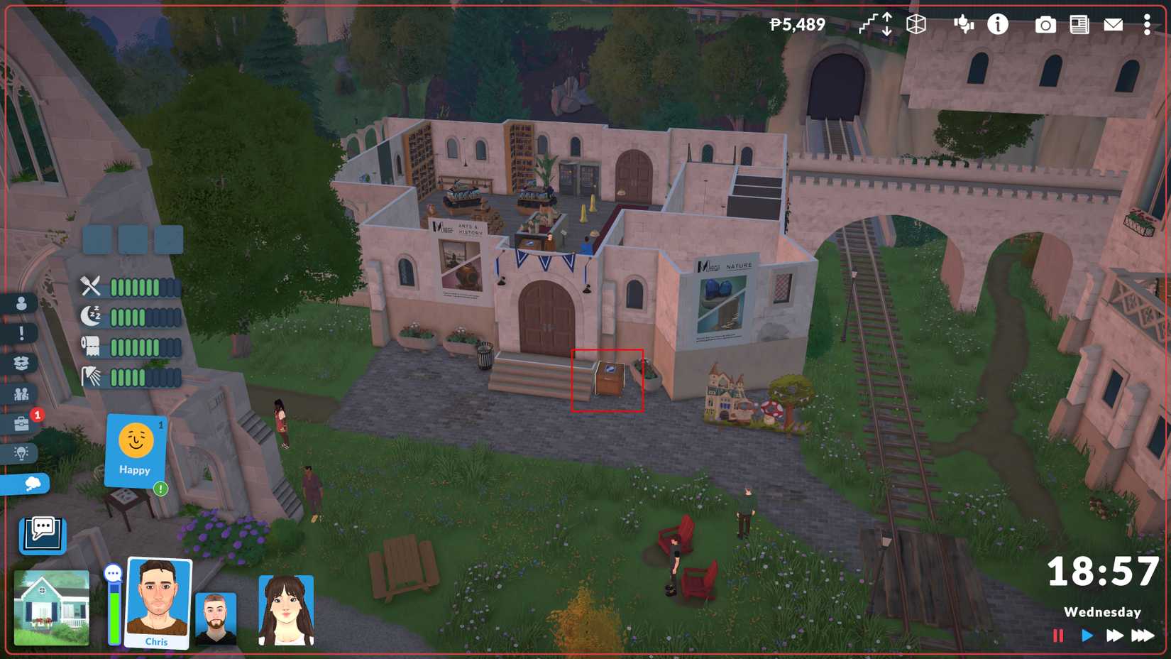 location of the museum donation box in paralives