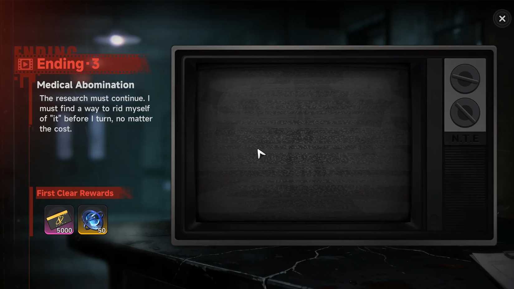Nameless Hospital third ending clues 21 in NTE