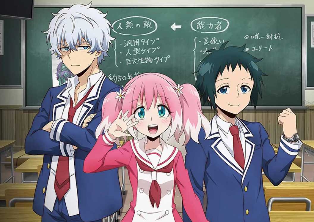 Nana, Nanao, dan Onodera, seperti yang terlihat di gambar sampul anime Talentless Nana.