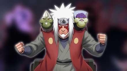 Image of Jiraiya using Naruto's Sage Mode