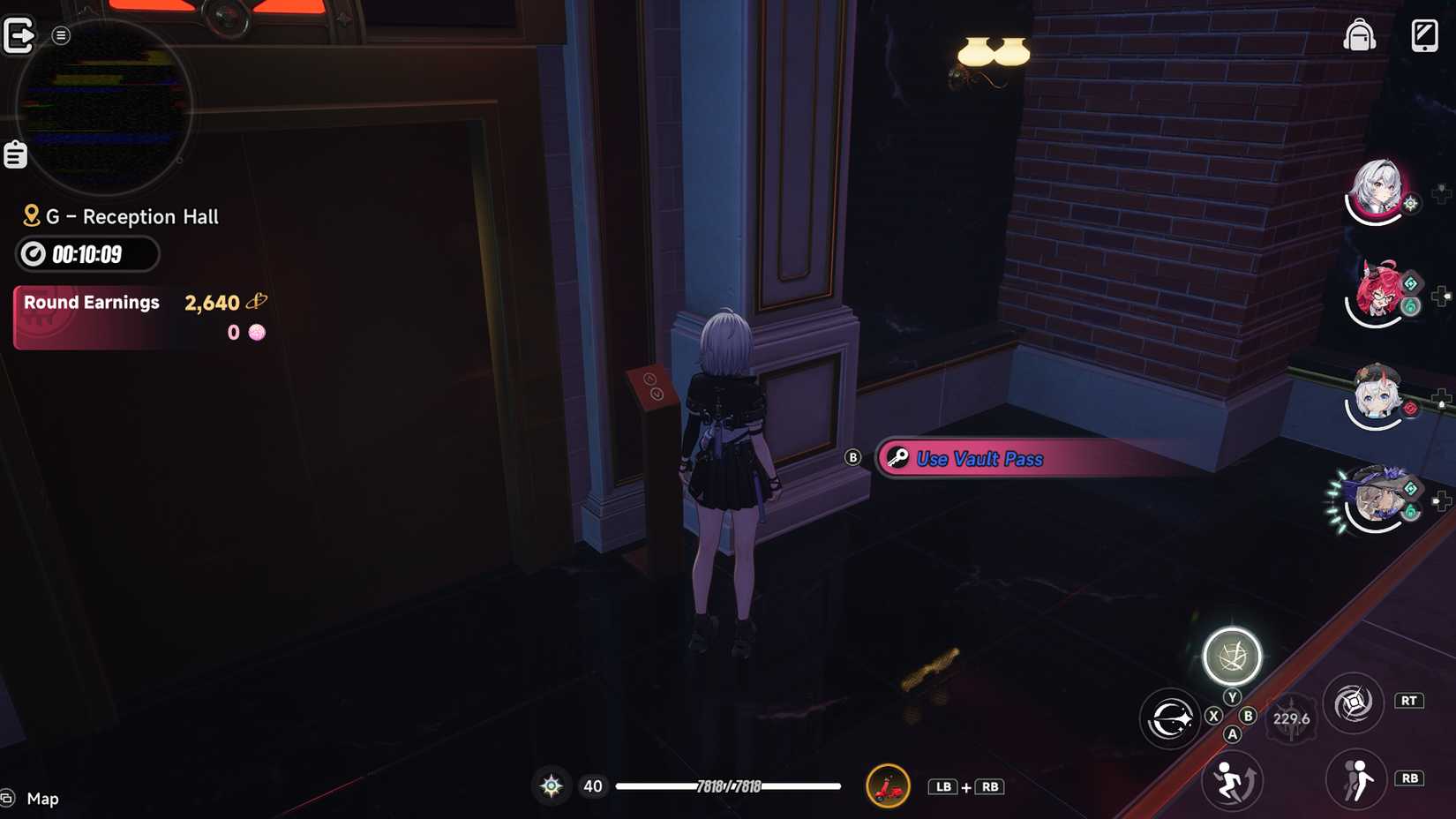neverness-to-everness-how-reach-mammon-pink-paw-heist-enter-open-core-vault - submit-item-orange-card-yellow-gold-cube-how-get-item-key - vault pass
