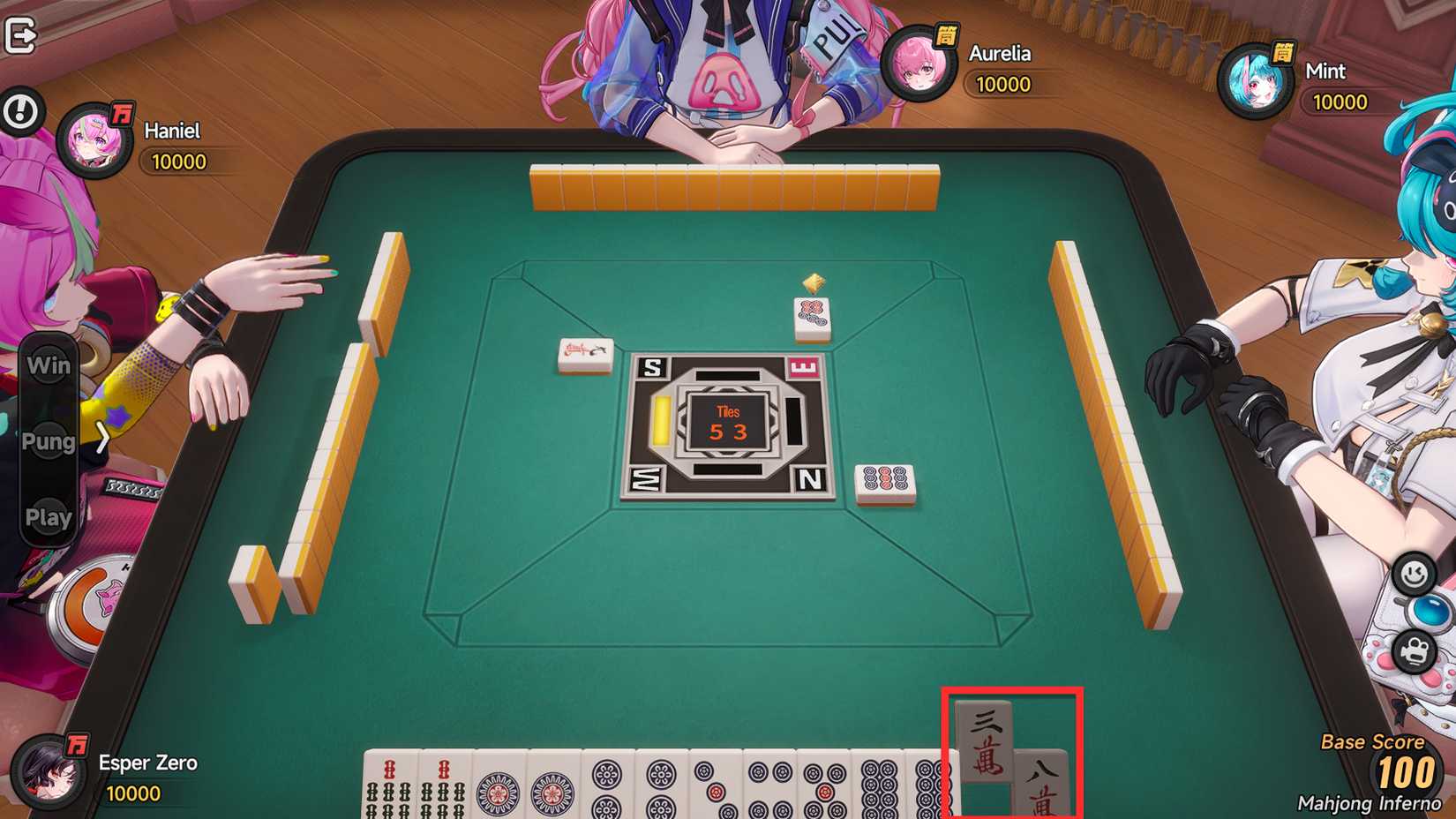neverness-to-everness-nte-how-play-mahjong-little-sparrow-rule-win-pung-kong - shadow cards