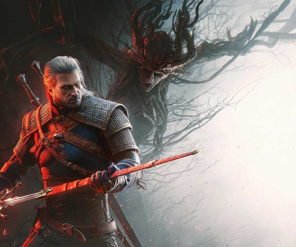 Witcher 3 Songs of the Past Geralt with sword