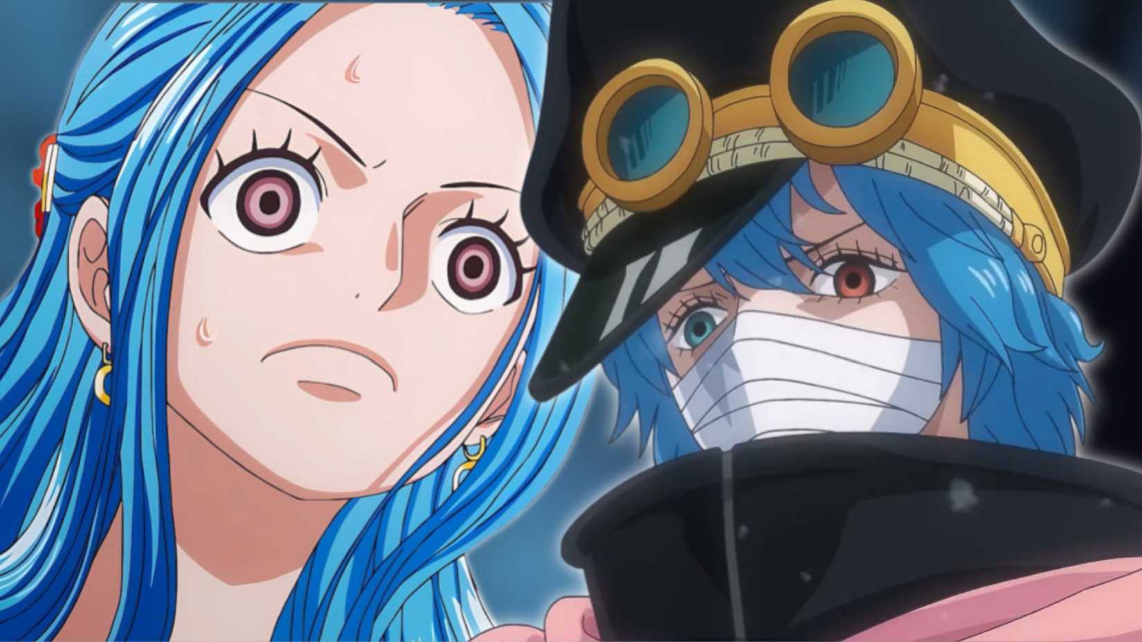 One Piece Resmi Ungkap Peran Awak Kapal untuk Anggota Topi Jerami Terakhir 6 Image of One Piece's princess shuri on the right, next to Nefertari Vivi on the left looking shocked