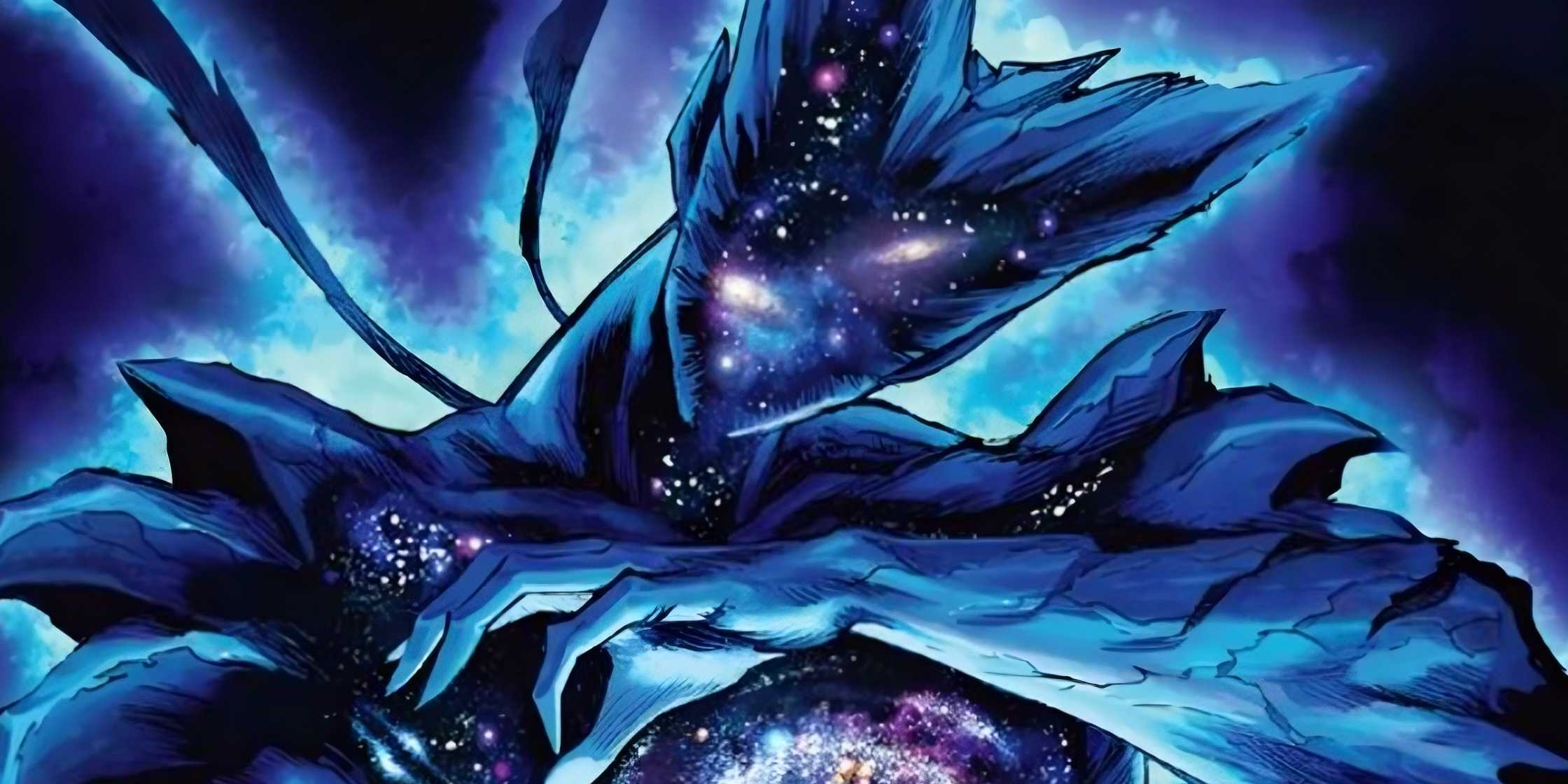 Cosmic Fear Garou prepares to fight Saitama in the One Punch Man manga.