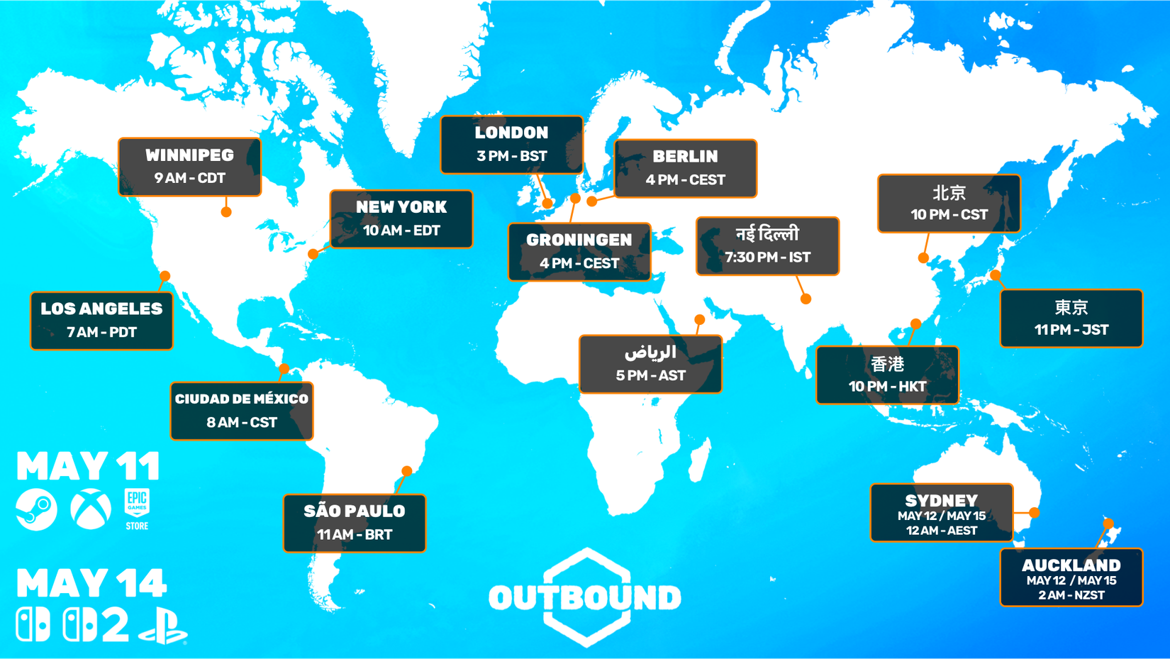 Outbound Time Outbound Release Time in Your Region