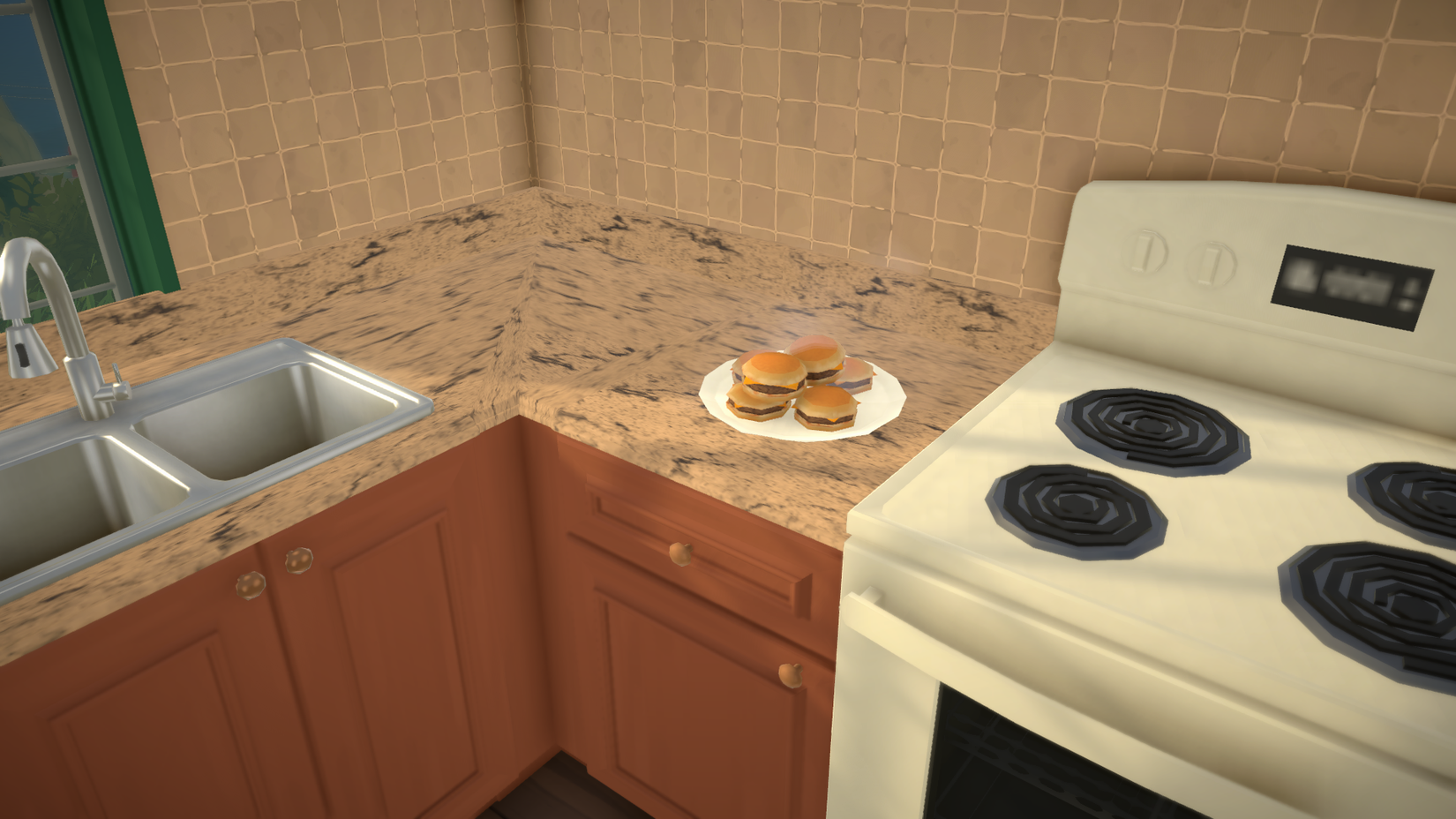 Paralives hamburgers in the microwave