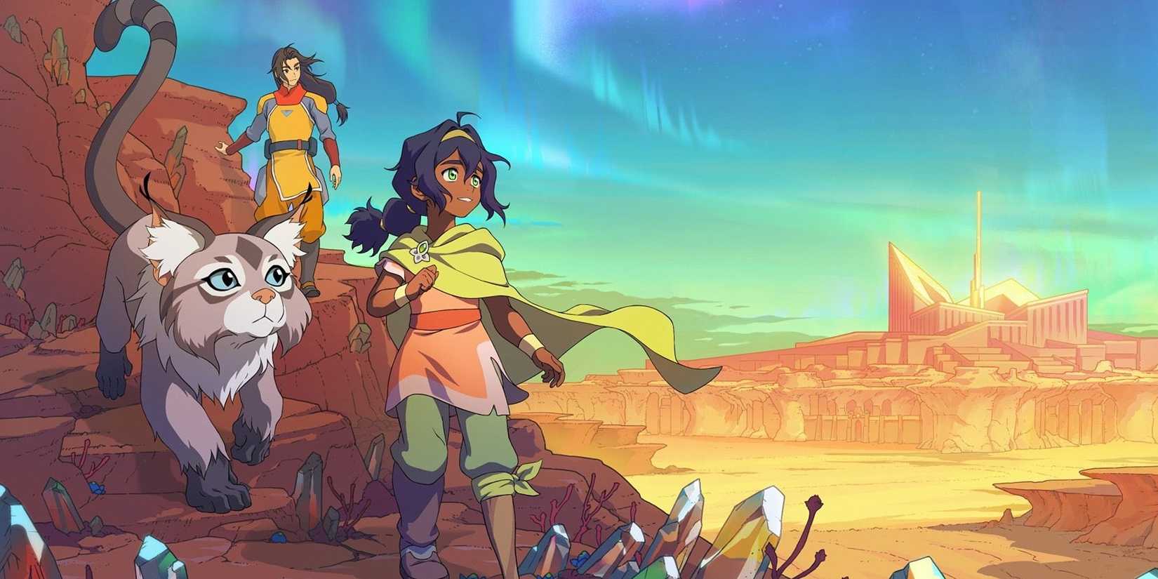 Pavi and her friends in Avatar Seven Havens.