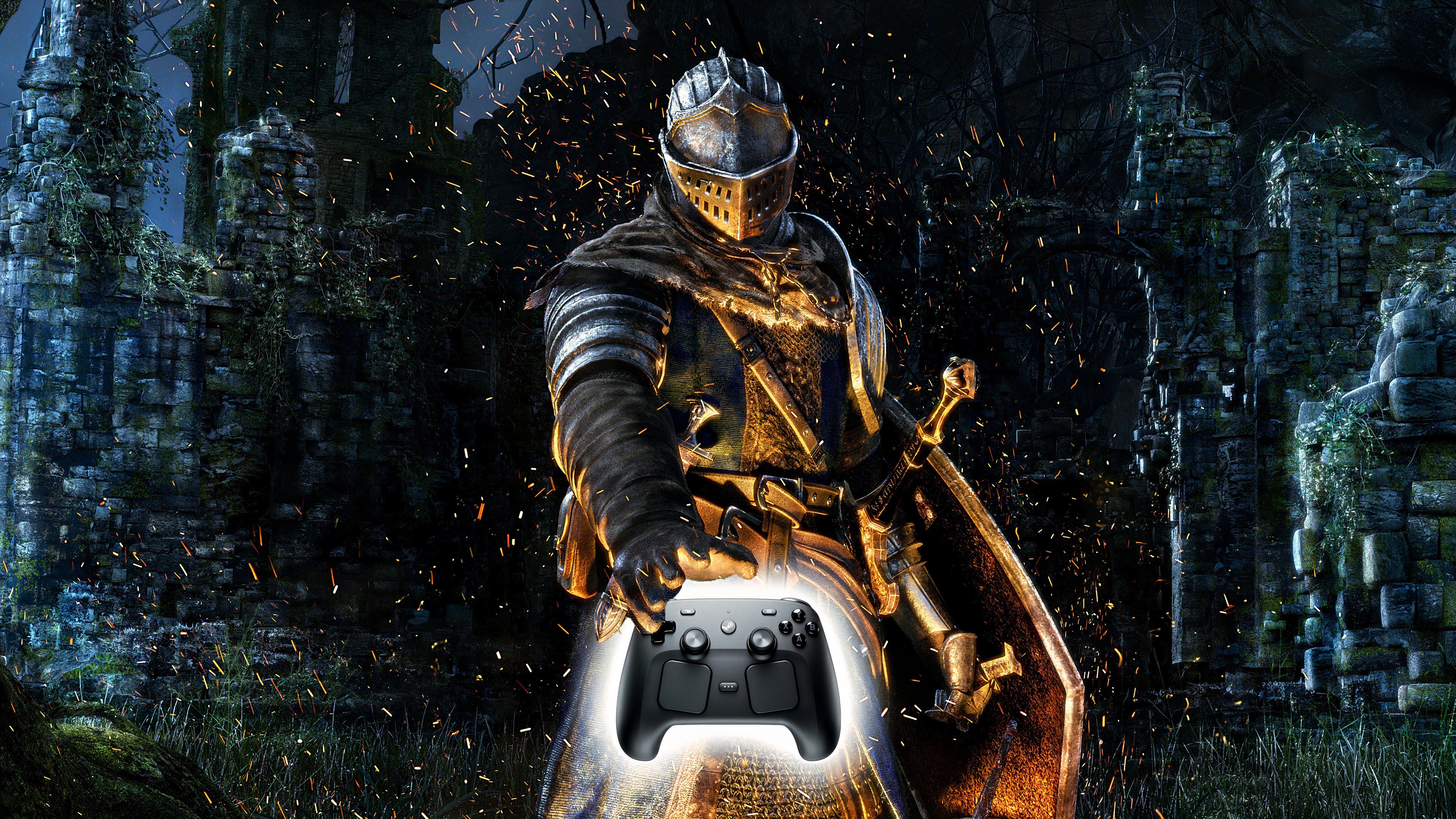 pc games better with a controller dark souls steam controller