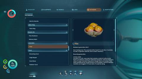 Pent Databank in Subnautica 2
