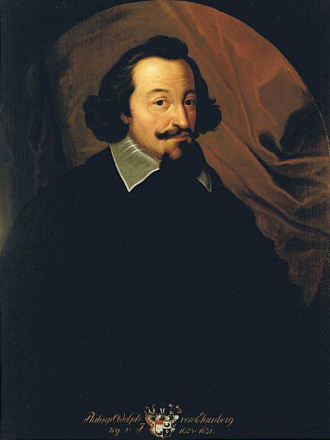 17th century portrait of Bishop Philipp Adolf von Ehrenberg, Prince of Wurzberg