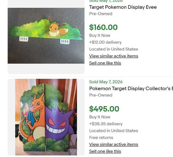 Target Pokemon Spray Stolen Pokemon Target Store Displays Are Selling For Ridiculous Prices