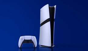 A PS5 Pro console and controller