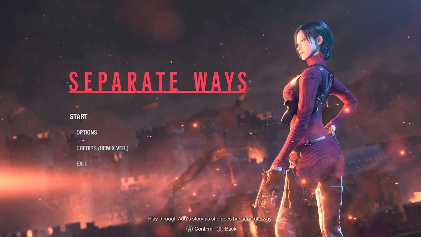 separate ways dlc in resident evil 4 remake.