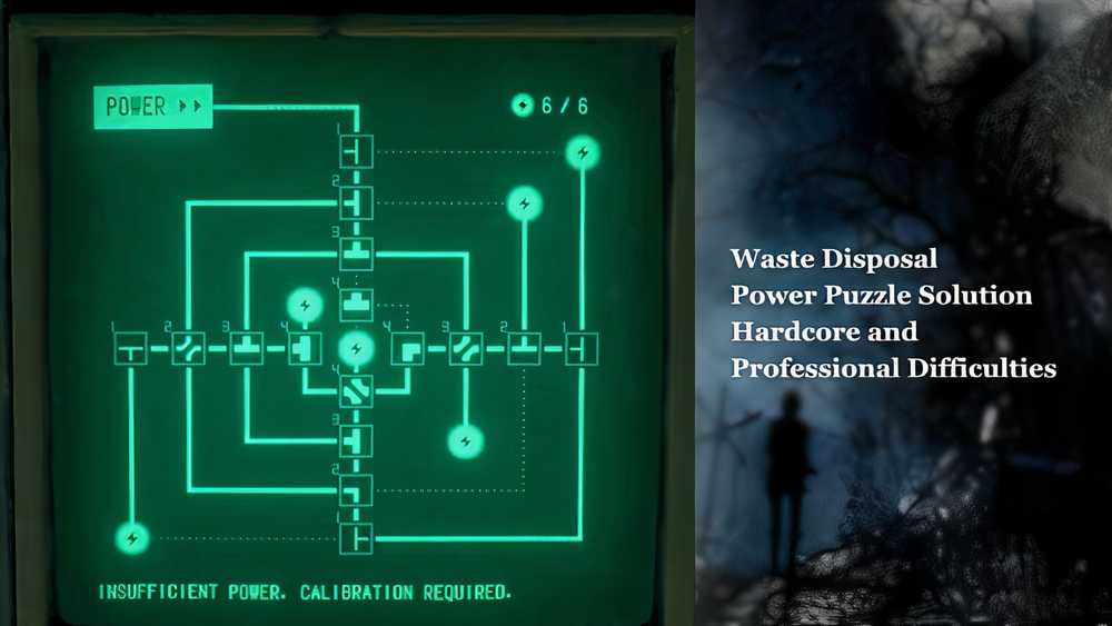 re4 remake waste disposal power puzzle solution on the professional/hardcore mode.