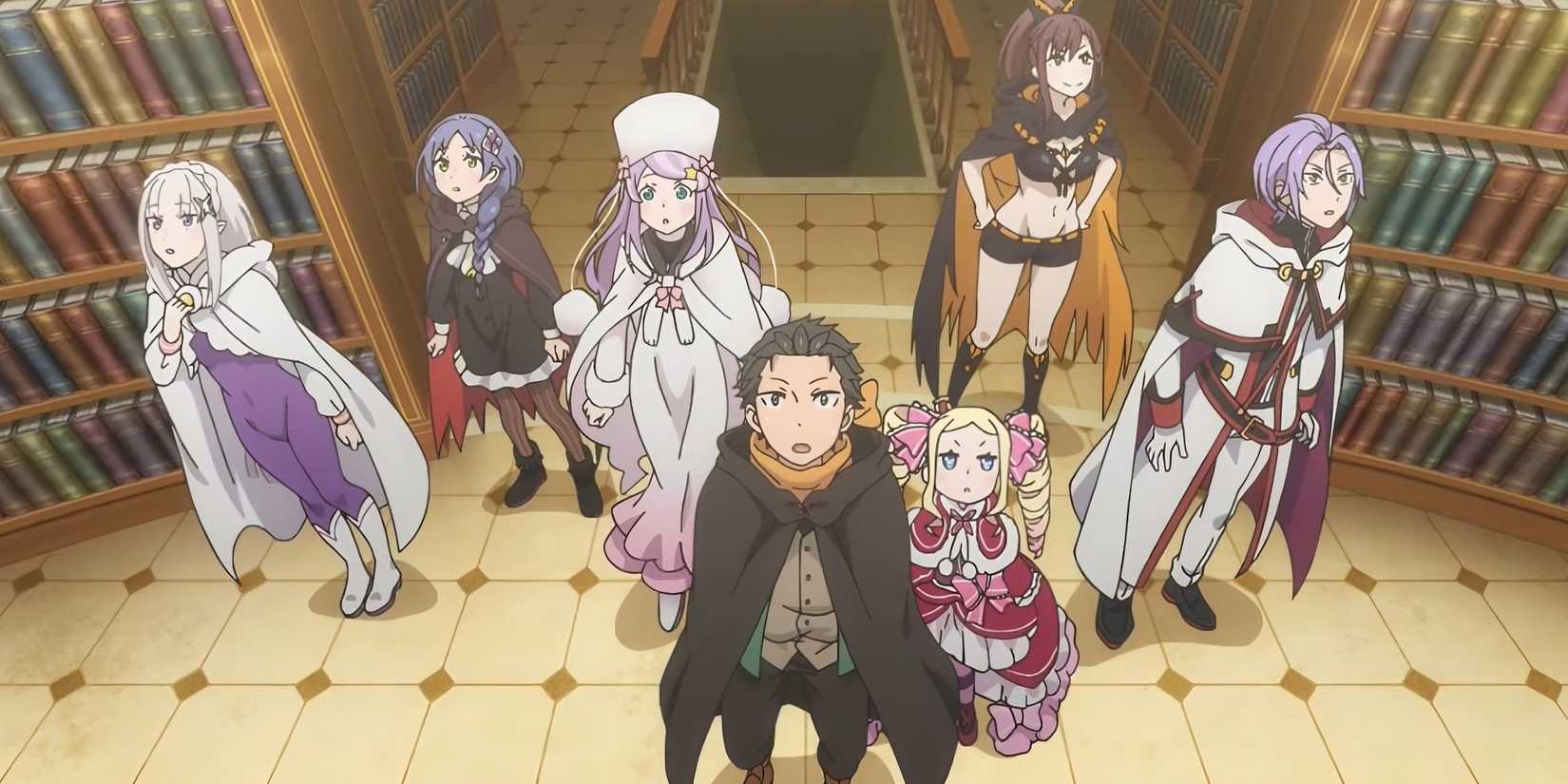 rezero season 4 episode 5 release date-subaru in pleiades library