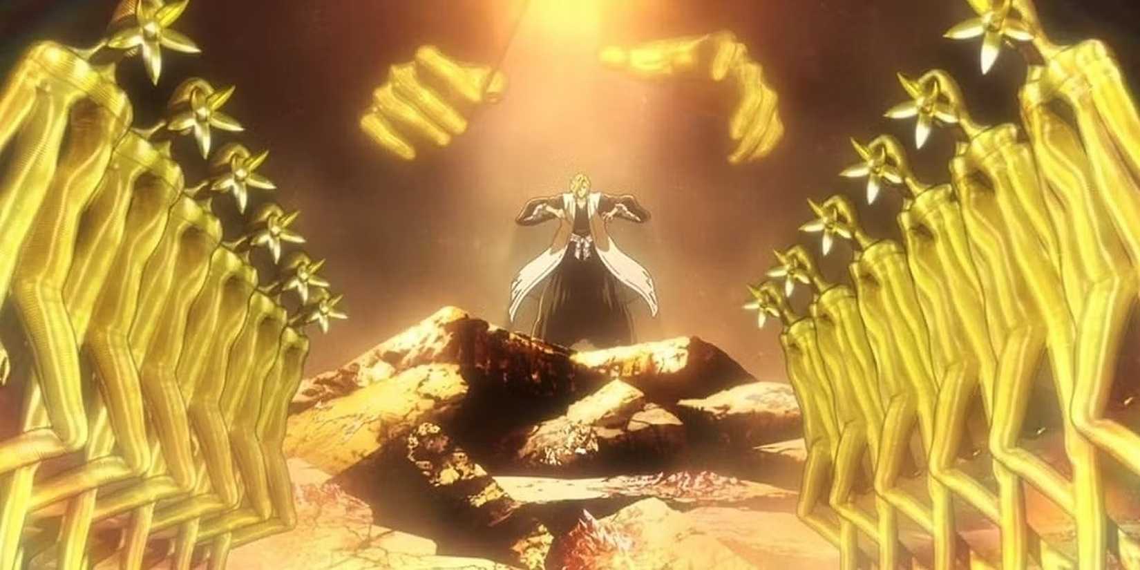 Rojuro Otoribashi uses his bankai in battle.