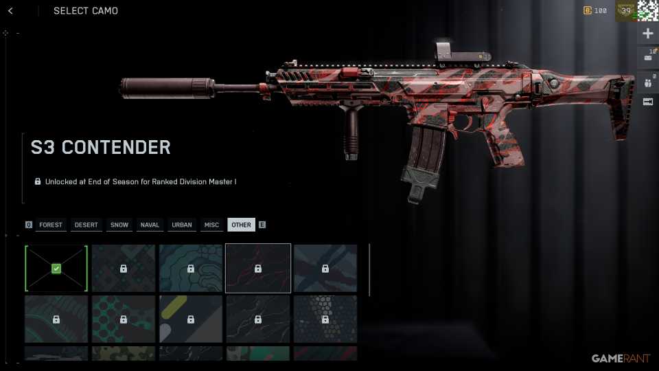 S3 Contender Weapon Camo - Battlefield REDSEC