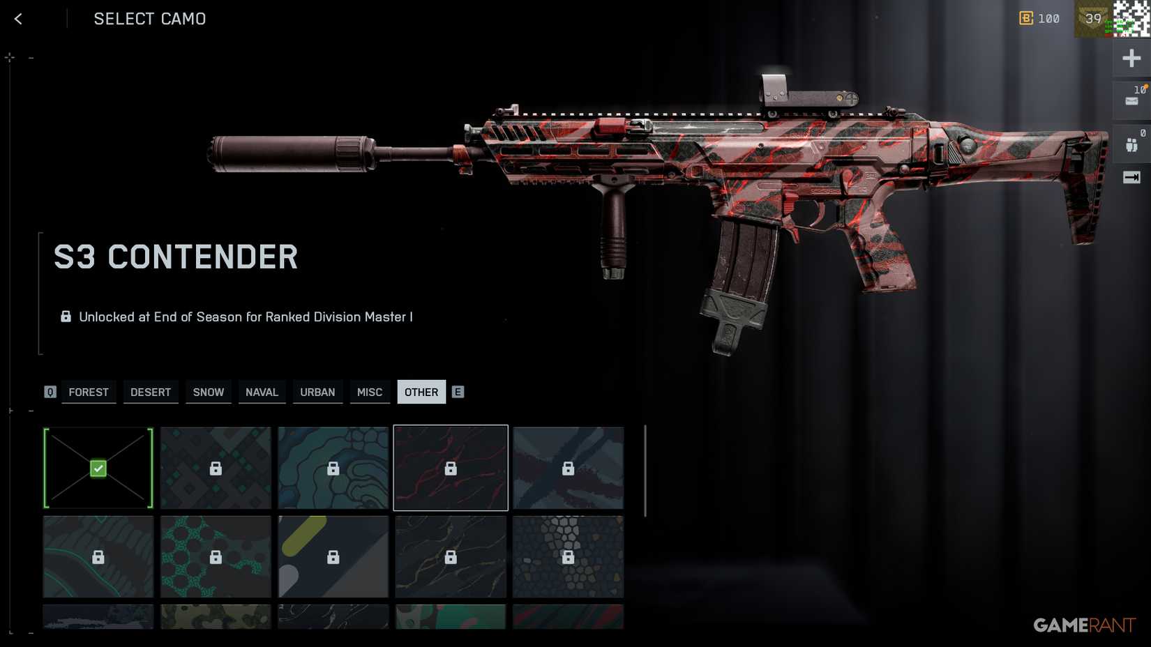S3 Contender Weapon Camo - Battlefield REDSEC