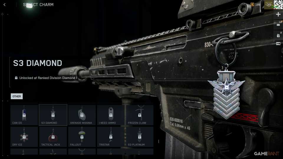 S3 Diamond Weapon Charm - Battlefield REDSEC
