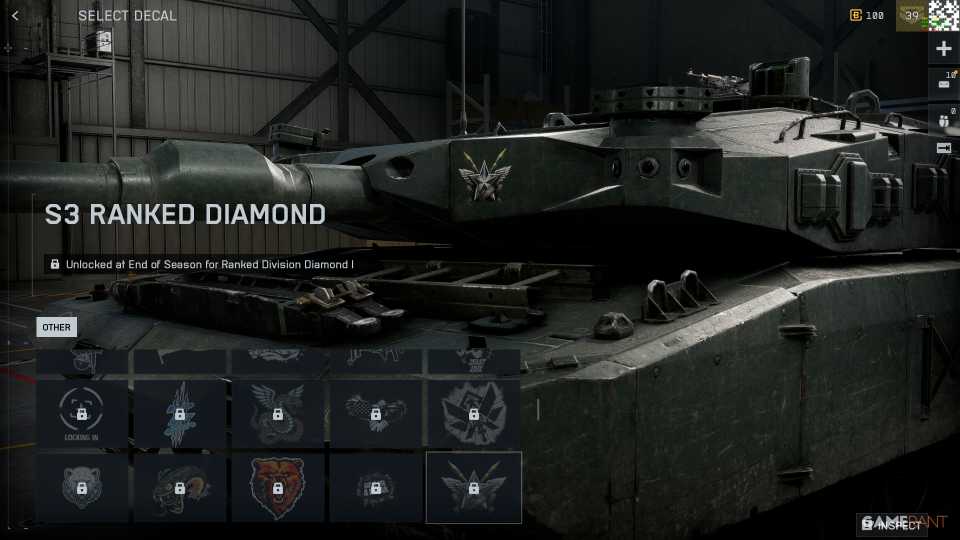 S3 Ranked Diamond Vehicle Decal - Battlefield REDSEC