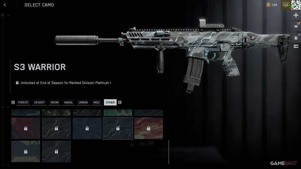 S3 Warrior Weapon Camo - Battlefield REDSEC
