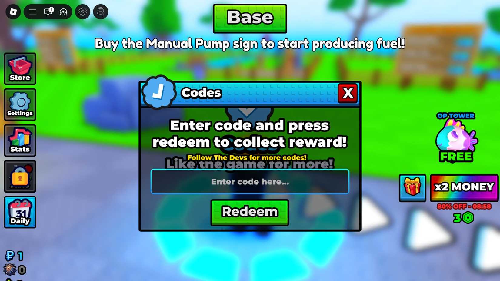Sail your boat tab codes