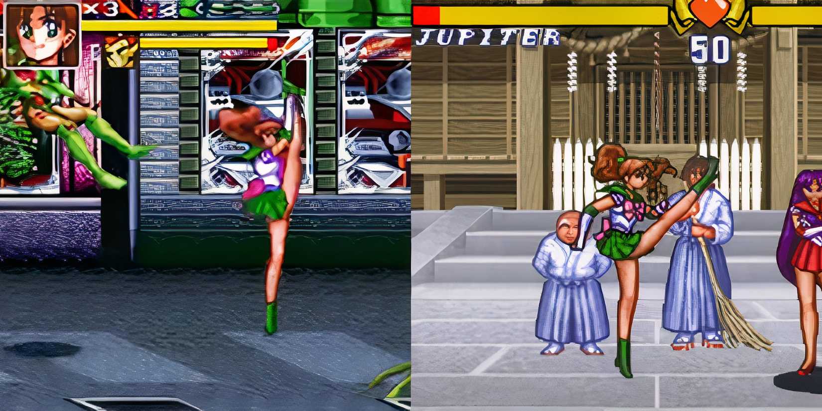Sailor Moon TV Game Sailor Jupiter Double Axel
