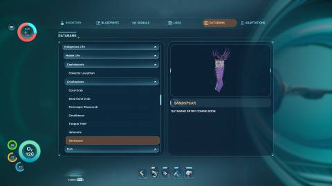 Sandspear Databank in Subnautica 2