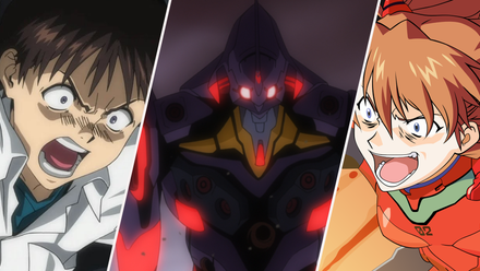 Shinji, Unit 01, and Asuka