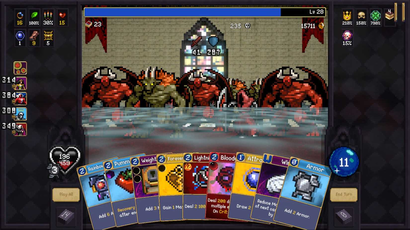 a stage full of crawling water vampires