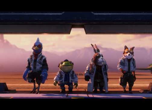 Falco, Slippy, Peppy, dan Fox dalam Star Fox di Switch 2