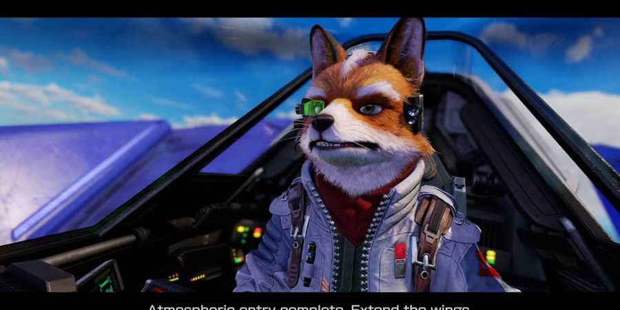 Fox McCloud di Star Fox Switch 2 Remake