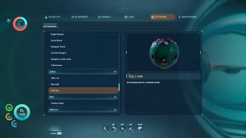 Stilt Orb Databank in Subnautica 2