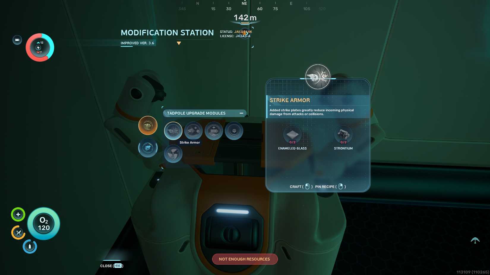 Strike Armor Recipe in Subnautica 2