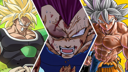 Super Saiyan Broly, Ultra Ego Vegeta, and Ultra Instinct Goku