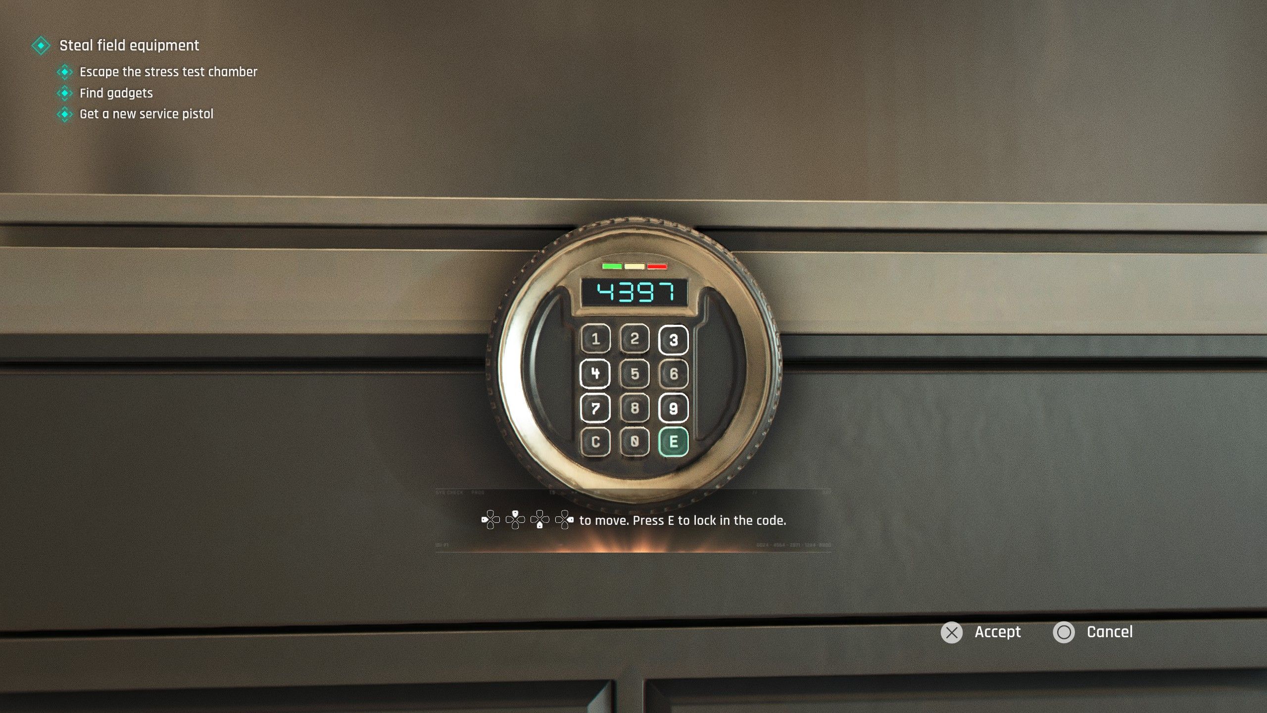 Safe Codes and Door Codes in 007 First Light
