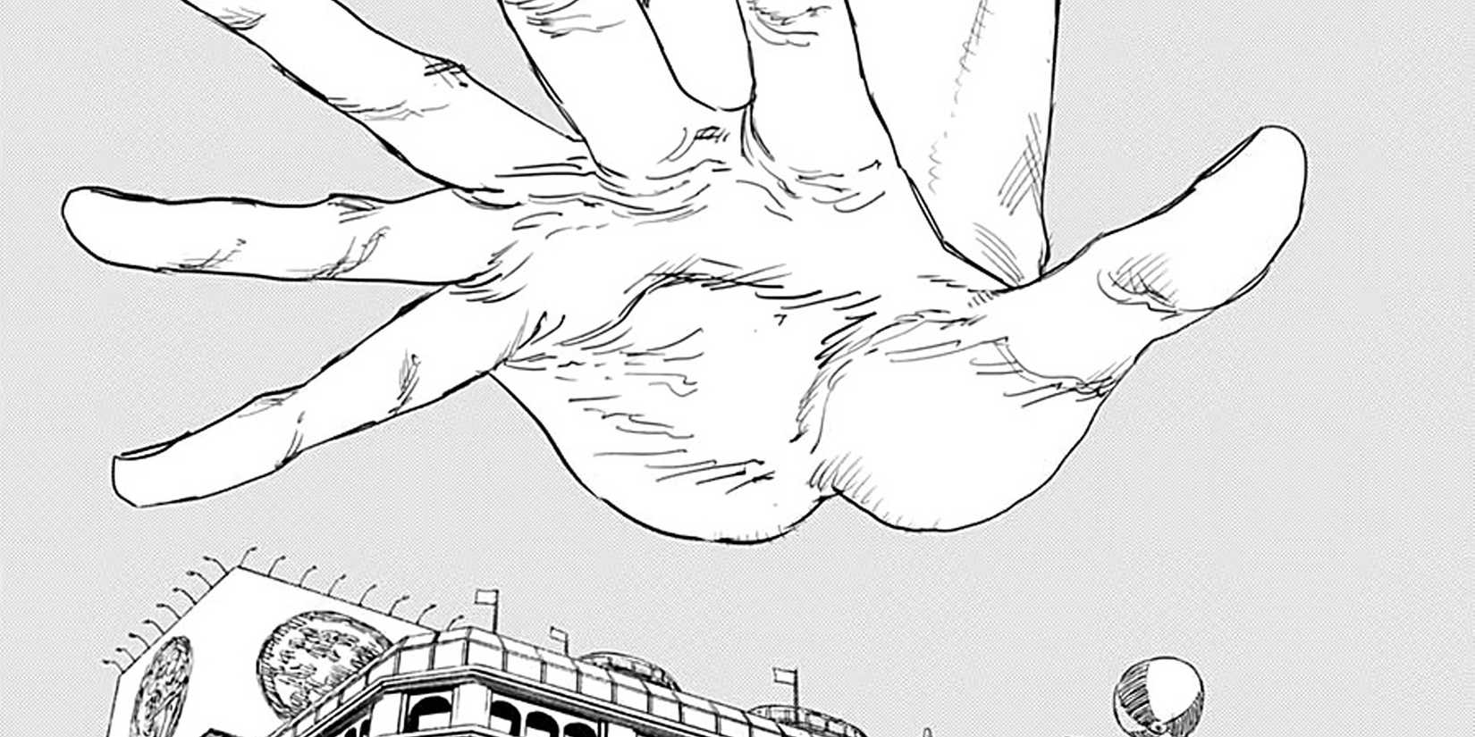 The Hell Devil's hand reaches down.