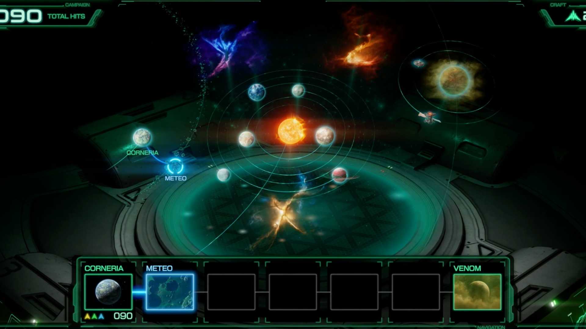 Peta luar angkasa di Star Fox (2026)