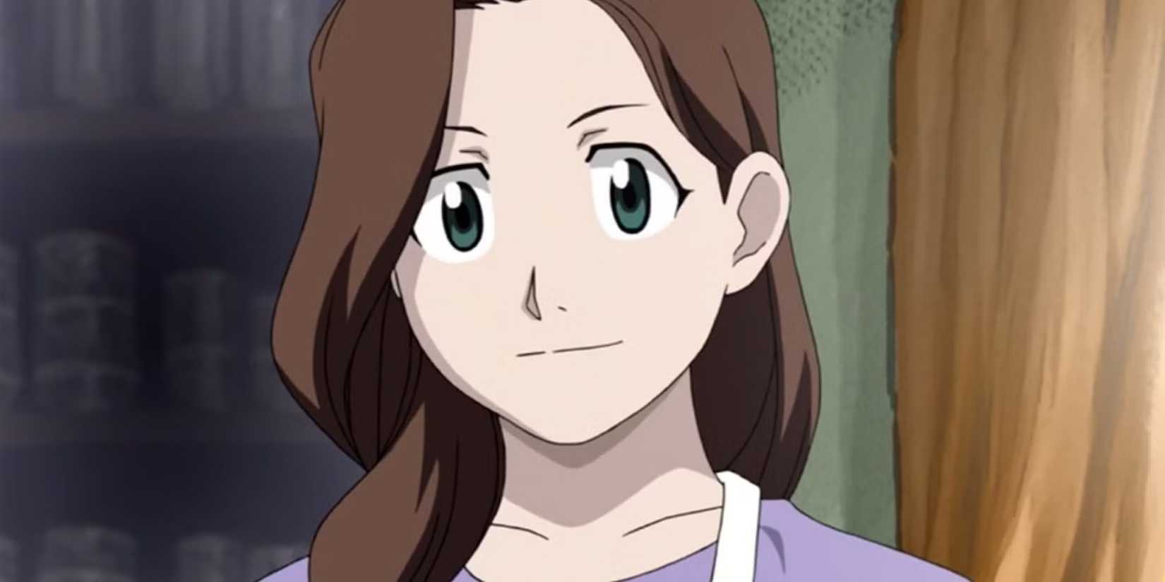 Trisha Elric looks happy.