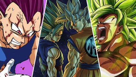 Ultra Ego Vegeta, Gohan Beast, Ultra Instinct Goku, and Super Saiyan Broly